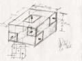 Cor's opdracht:   maak een doos van 30,0 x 30,0 x 20,0 cm